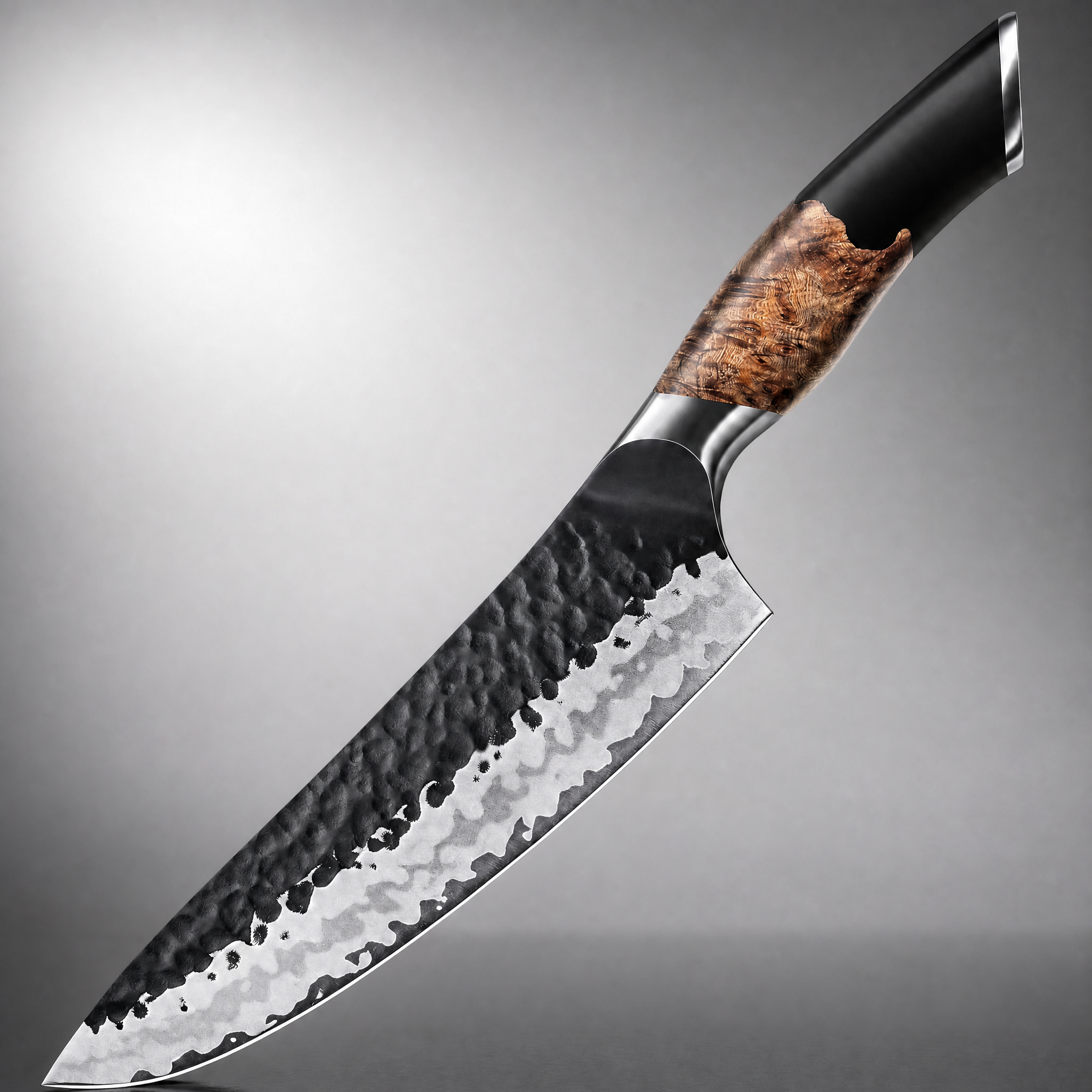 SHAN ZU Kochmesser 20cm Carbonstahl 10Cr15MoV Ahornholzgriff 7 Schichten Gyuto