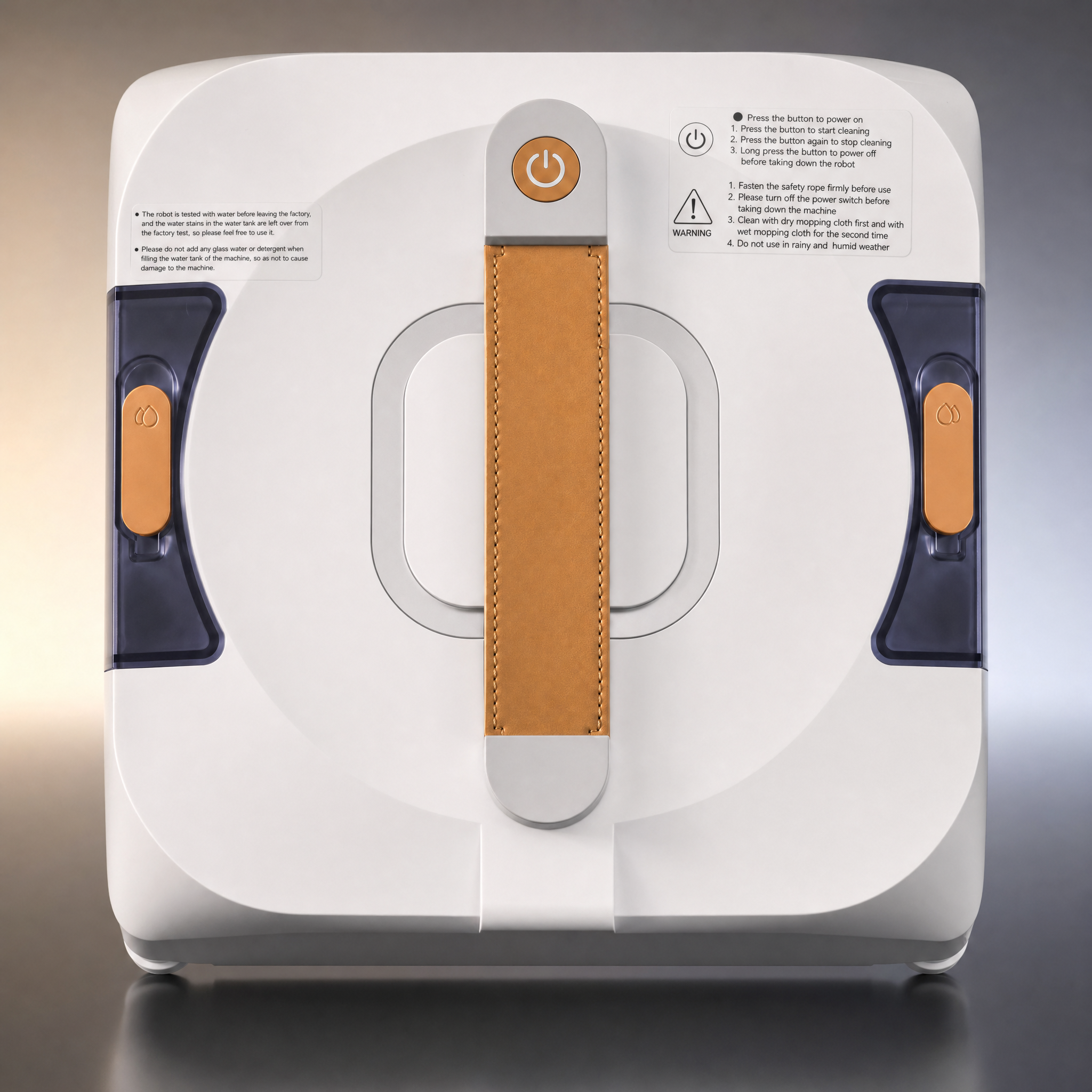 jnerkert Fensterputzroboter 110ml Dual Tank 3500Pa Trocken Nasswischmodus